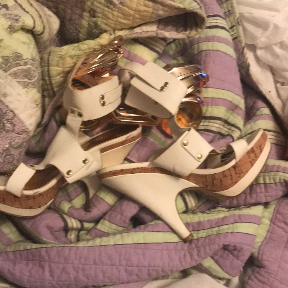 White sexy shoes perfect for summer